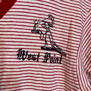 Vintage West Point pajama, nightie, Sleep Shirt, striped, Champion, Cotton